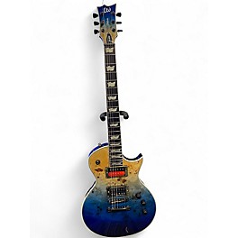 Used ESP EC1000 Deluxe BLUE NATURAL FADE Solid Body Electric Guitar
