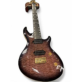 Used ESP ESP LTD JR-7  Quilt Fade Blue Sunburst Solid Body Electric Guitar