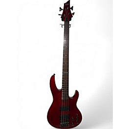 Used ESP LTD B154DX Candy Apple Red Electric Bass Guitar