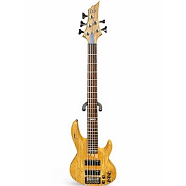 Used ESP LTD B205SM 5 String Natural Electric Bass Guitar