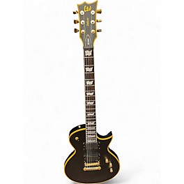 Used ESP LTD EC1000 Black and Gold Solid Body Electric Guitar