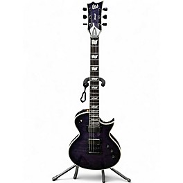 Used ESP LTD EC1000 Deluxe Trans Purple Solid Body Electric Guitar
