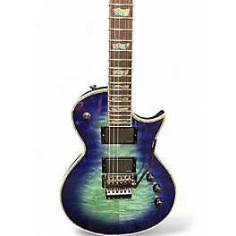 Used ESP LTD EC1000 FR Trans Blue Solid Body Electric Guitar