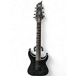 Used ESP LTD H-1007 Trans Charcoal Solid Body Electric Guitar