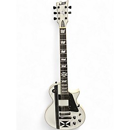Used ESP LTD James Hetfield Signature Iron Cross Alpine White Solid Body Electric Guitar