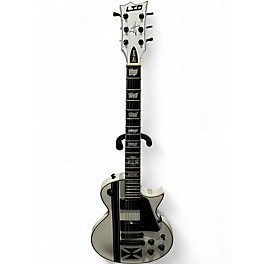 Used ESP LTD James Hetfield Signature Iron Cross Snow White Solid Body Electric Guitar