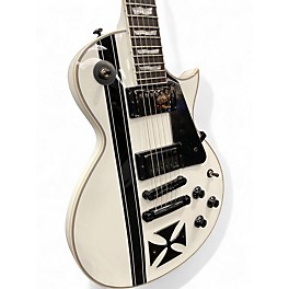 Used ESP LTD James Hetfield Signature Iron Cross White Solid Body Electric Guitar