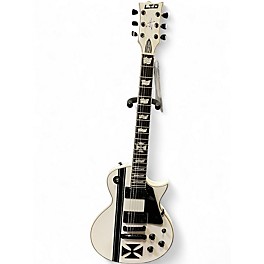 Used ESP LTD James Hetfield Signature Iron Cross White Solid Body Electric Guitar