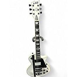 Used ESP LTD James Hetfield Signature Iron Cross White Solid Body Electric Guitar
