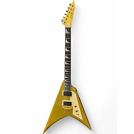 Used ESP LTD KHV Kirk Hammett Metallic Gold Sparkle Solid Body Electric Guitar