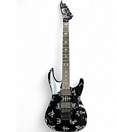 Used ESP LTD Kirk Hammett Demonology Black Solid Body Electric Guitar