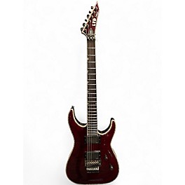 Used ESP LTD MH1000 Deluxe Trans Red Solid Body Electric Guitar