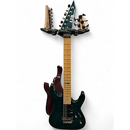 Used ESP LTD MH103QM Turquoise Solid Body Electric Guitar