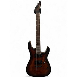 Used ESP LTD MH250 QUILTED BROWN BURST Solid Body Electric Guitar