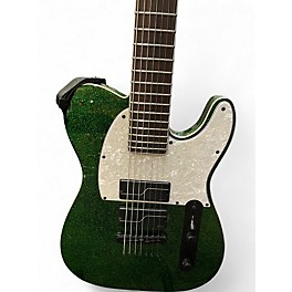 Used ESP LTD SCT607B Stephen Carpenter Signature 7 String Sparkle Green Solid Body Electric Guitar
