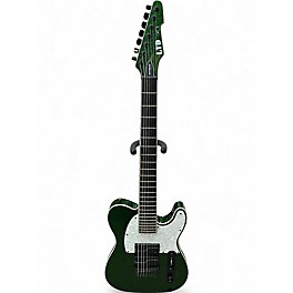 Used ESP LTD SCT607B Stephen Carpenter Signature 7 String Sparkle Green Solid Body Electric Guitar