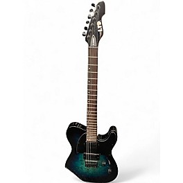 Used ESP LTD TE200DX Blue Burst Solid Body Electric Guitar