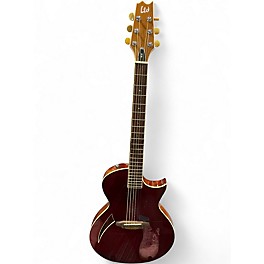 Used ESP LTD TL6 Chrome Red Acoustic Electric Guitar