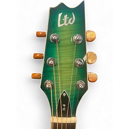 Used ESP LTD TL6 Turquoise Acoustic Electric Guitar