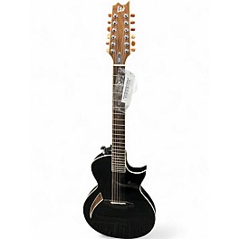 Used ESP ti-12 Black 12 String Acoustic Electric Guitar