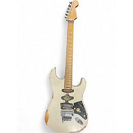 Used EVH Frankenstein Relic White Solid Body Electric Guitar