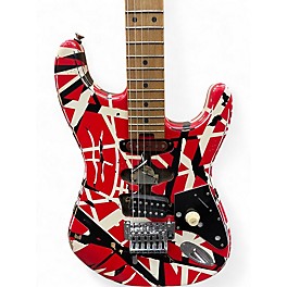 Used EVH Striped Series Frankie striped Solid Body Electric Guitar