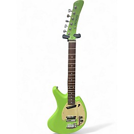 Used Eastwood FLYING BANANA Green Solid Body Electric Guitar