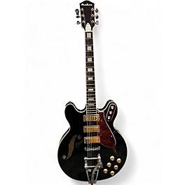 Used Eastwood H78 Black Hollow Body Electric Guitar