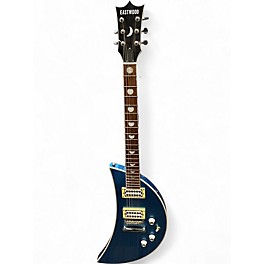 Used Eastwood Moonsault Metallic Blue Solid Body Electric Guitar