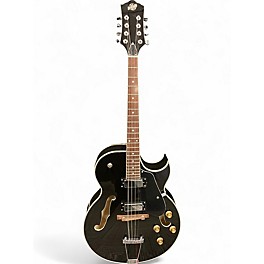 Used Eastwood OM-150 Black Hollow Body Electric Guitar