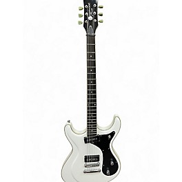 Used Eastwood SIDEJACK BARITONE White Solid Body Electric Guitar