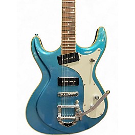 Used Eastwood Sidejack blue Solid Body Electric Guitar