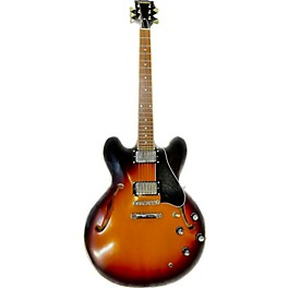 Used Used Edwards E-SA-125LTS MIJ 3 Tone Sunburst Hollow Body Electric Guitar