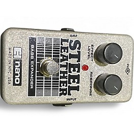 Used Electro-Harmonix Steel Leather Nano Bass Expander Bass Effect Pedal