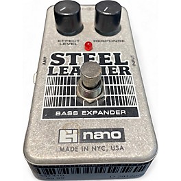 Used Electro-Harmonix Steel Leather Nano Bass Expander Bass Effect Pedal