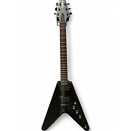 Used Epiphone 1958 Korina Flying V Black Solid Body Electric Guitar