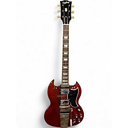 Used Epiphone 1964 SG Standard Maestro Vibrola Red Solid Body Electric Guitar
