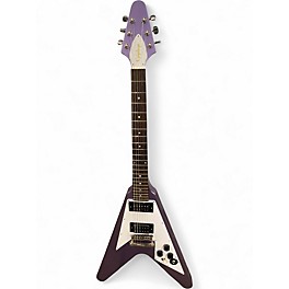 Used Epiphone 1979 kirk Hammett flying v Purple metallic Solid Body Electric Guitar