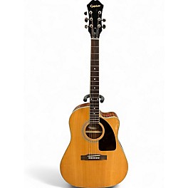 Used Epiphone AJ200SCE Natural Acoustic Electric Guitar