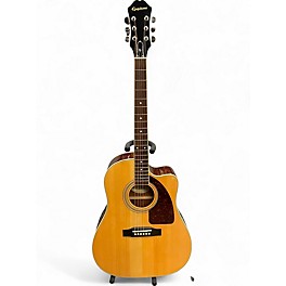 Used Epiphone AJ220SCE Natural Acoustic Electric Guitar