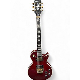 Used Epiphone Alex Lifeson Les Paul Custom Red Quilt AAAA Top Solid Body Electric Guitar