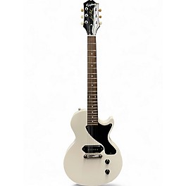 Used Epiphone BILLY JOE ARMSTRONG LES PAUL JUNIOR White Solid Body Electric Guitar