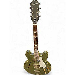 Used Epiphone Casino Worn Olive Hollow Body Electric Guitar