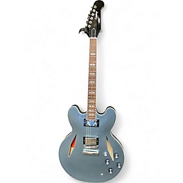 Used Epiphone Dave Grohl DG-335 Ice Blue Metallic Solid Body Electric Guitar