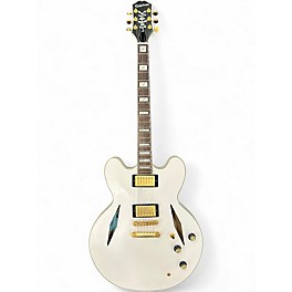 Used Epiphone EMILY WOLFE SHERATON WHITE WOLF BONE WHITE Hollow Body Electric Guitar