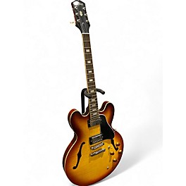 Used Epiphone ES-335 Figured IC Raspberry Tea Burst Solid Body Electric Guitar