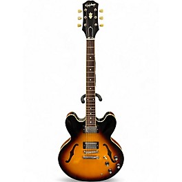 Used Epiphone ES335 3 Color Sunburst Hollow Body Electric Guitar