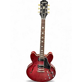 Used Epiphone ES335 Figured rasberry burst Hollow Body Electric Guitar