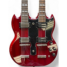 Used Epiphone G1275 Double Neck Cherry Solid Body Electric Guitar