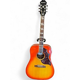 Used Epiphone HUMMINGBIRD STUDIO 2 Tone Sunburst Acoustic Electric Guitar